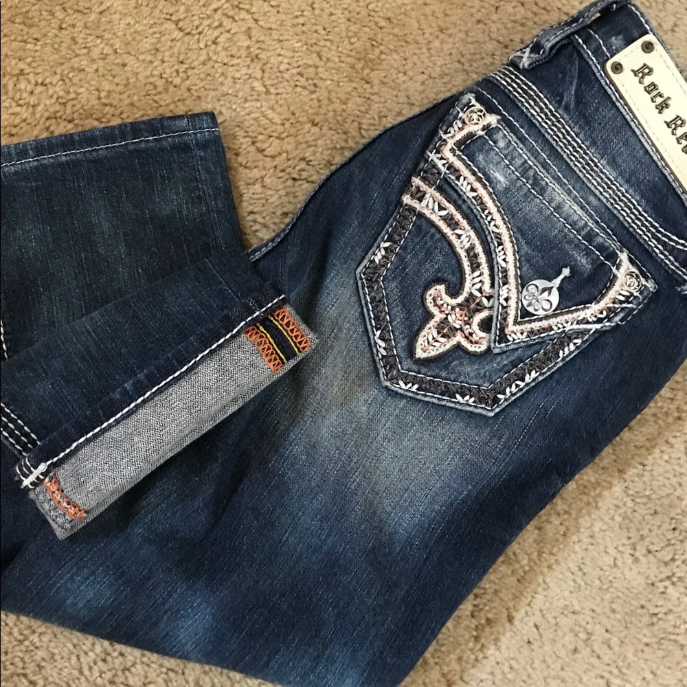 Rock Revival Alecia Stretch Cropped Jean